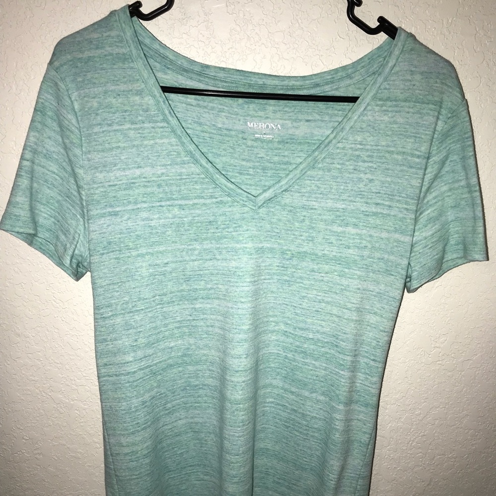 2 FOR $7 Turquoise v neck